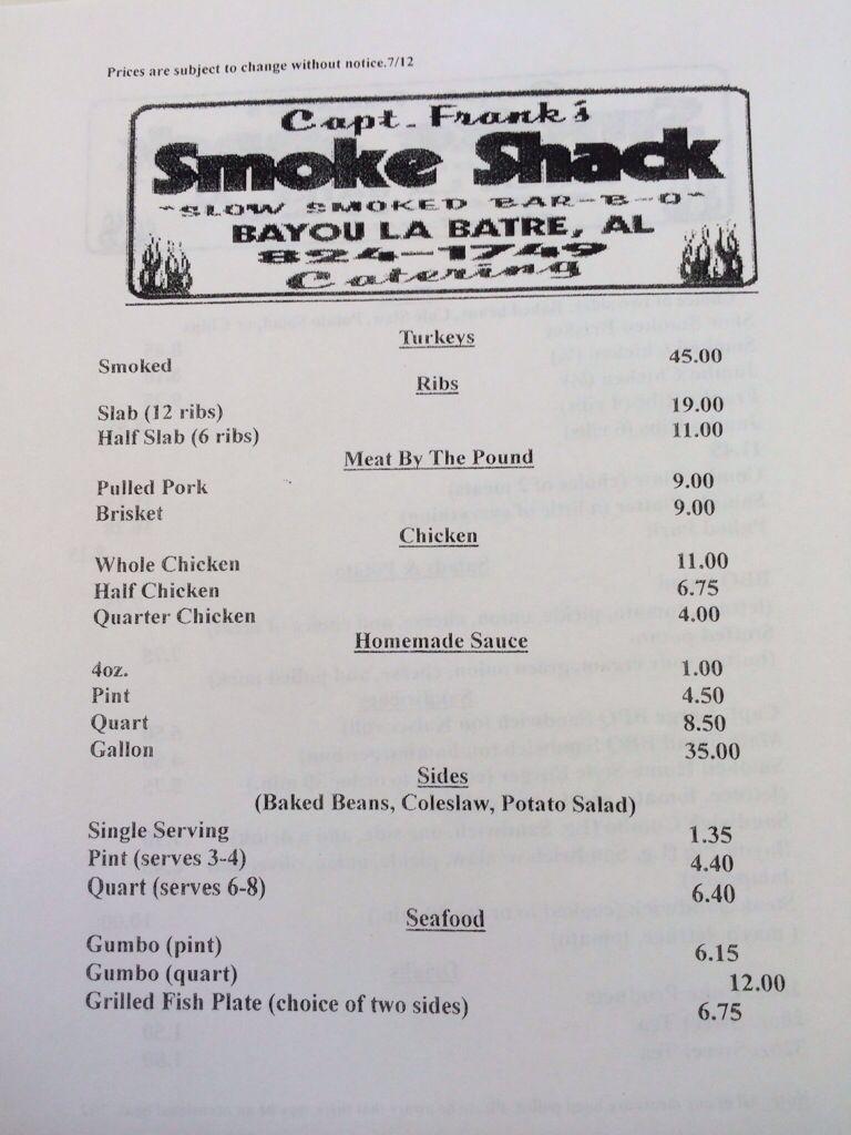 Captain Frank Smoke Shack